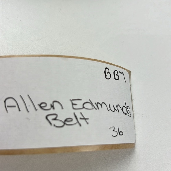 Allen Edmunds Black Leather Belt size 36 - Picture 9 of 9